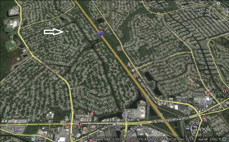 13 Ballard Lane, Palm Coast, FL - Google Earth